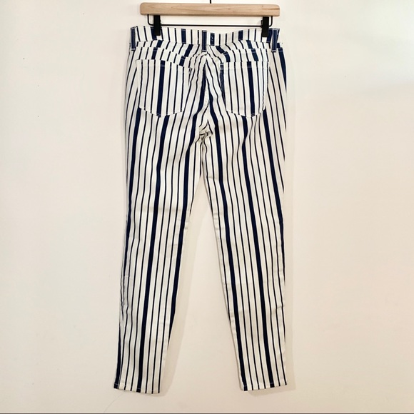 JOIE Blue & White Striped 'Nailah' Skinny Pants - Picture 9 of 11